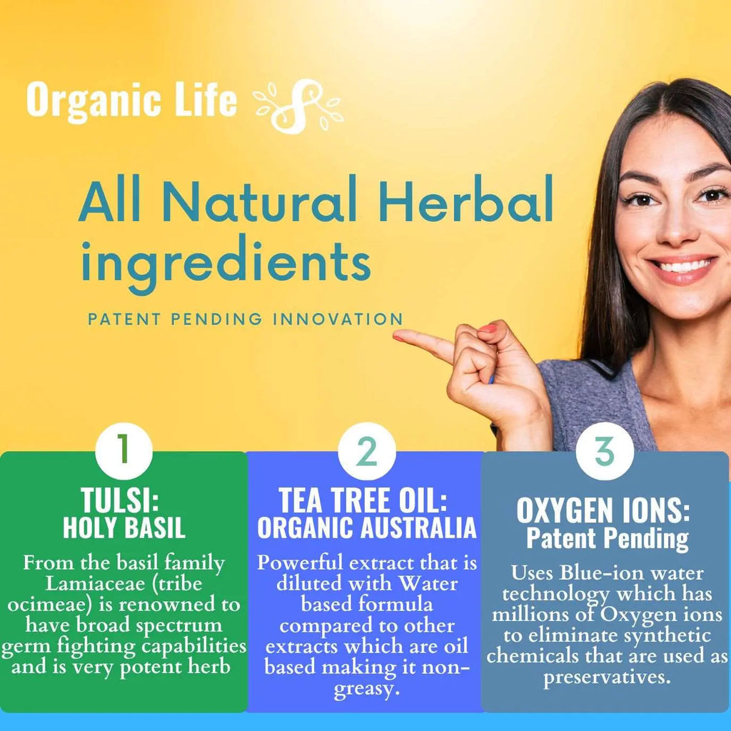 Organic Life Herbal Feminine Care Spray - Itch Relief, Feminine Hygiene